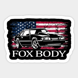 Mustang Foxbody American Fox body stang Muscle classic Car 5.0L Sticker